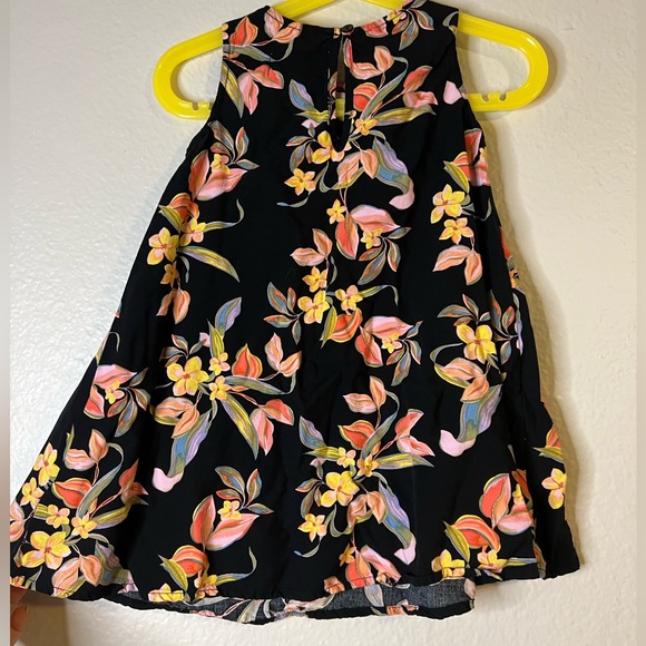 Old Navy Girls A-Line Multi-Colored Floral Pattern Dress 3T - Picture 2 of 3